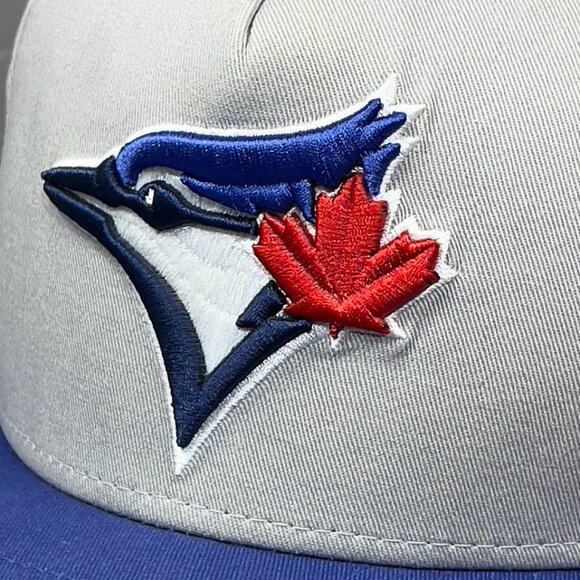 Toronto Blue Jays MLB Snapback M-L Hat New Era 9fifty Gray Baseball Maple Mens - Picture 9 of 16